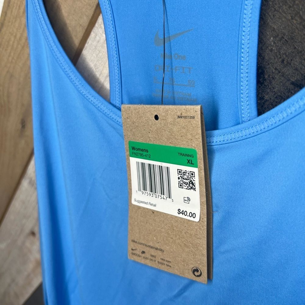 Nike Blue Racerback Dri Fit Tank - Picture 5 of 5